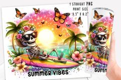 Funny skeleton Tumbler Wrap|PNG, 20 oz. Product Image 2