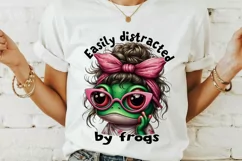 Funny frog PNG, funny quote PNG, Sublimation design. Product Image 2