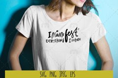 Affirmation SVG. I manifest everything i desire Product Image 1