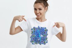 Sagittarius png zodiac sign floral vintage boho 3 PNG Product Image 3