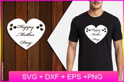 happy mothers day SVG, Cut Files, EPS, PNG, DXF Product Image 1