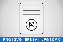 Vector A Grade Icon Product Image 1