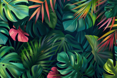 Tropical Leaves Background Wallpaper Product Image 1