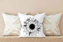Sunflower Svg, Flower Svg, Half Sunflower Svg Product Image 4