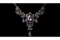 gemstones silver and purple Product Image 1