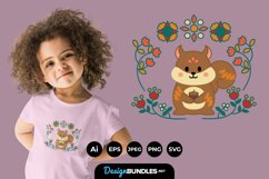 Folk Animals for T-Shirt Design Product Image 1