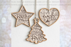 Christmas Family Dutch German words Ornament svg Product Image 1