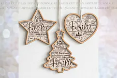 Christmas Family Dutch German words Ornament svg Product Image 1