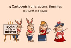 Funny family. Bunny clipart. Sublimation designs Product Image 2