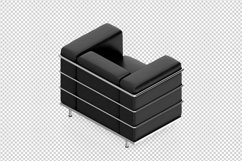 Isometric Arm Chair 3D isolated render Product Image 1