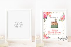 Digital print mockup, 8x10 DIGITAL White Frame Mockup, 16x20 24x30 Vertical DIGITAL WHITE Frame Mock up, Styled stock photography Wedding Product Image 1