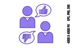 Colored Opinion Icon Product Image 1