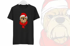 Pug Puppy Dog Santa Claus Christmas svg cut file Product Image 4