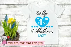 My 1st mother's day - Mother SVG, for boy, Cuttable File Product Image 5