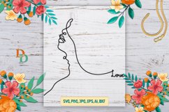 Couple Love line art, Love line art, one line couple Product Image 1