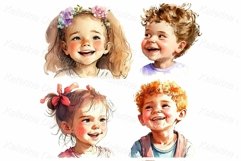 Portraits of cute happy little kids. Smiling faces children Product Image 1
