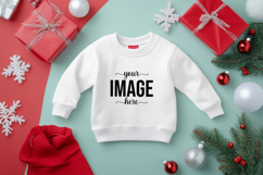 Christmas Sweatshirt Mockup, Christmas Baby Mockups Product Image 1