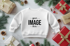 Christmas Sweatshirt Mockup, Christmas Baby Mockups Product Image 1