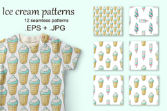 Wonderful bright ice cream seamless pattern. Summer Product Image 1