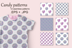 Cute pattern with sweets. lollipops seamless pattern. Candie Product Image 1