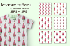 Summer. A wonderful bright ice cream seamless pattern Product Image 1