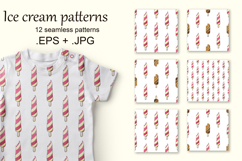 Pink ice cream seamless pattern. Wonderful bright Summer Product Image 1