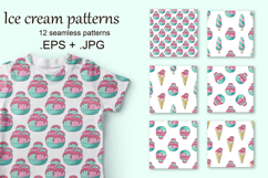 Ice cream in vases seamless pattern. Wonderful Summer Product Image 1