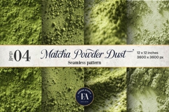 Matcha Powder Texture, Green Matcha Dust Digital Paper Product Image 1