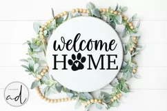 Welcome Home svg | Dog Sign svg | Paw Print svg Product Image 3