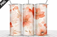 Flowers Tumbler Wrap | Sublimation Design | Tumble PNG Product Image 2