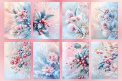 A4 size Pastel Christmas Digital Papers, DIY Card Making Product Image 5
