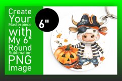 Cute Funny Cow Round Design for Halloween Product Image 1