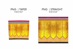 Pencil Tumbler Sublimation | Skinny 20 oz | Taper | Straight Product Image 3