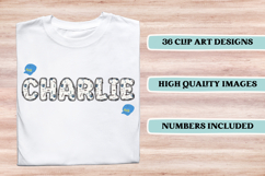 Father’s Day Alphabet clipart, father’s day letters doodle Product Image 3
