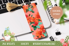 Cute Flowers Bookmark, Cartoon Bookmark Design Product Image 1