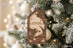 Nativity Silhouette Ornament SVG Laser Cut | Christmas | SVG Product Image 1