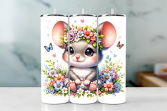 Mouse Spring Tumbler Wrap Sublimation PNG Design Product Image 1