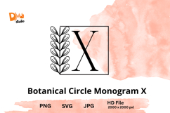 Botanical Circle Monogram Product Image 1