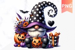 Halloween Gnome Sublimation - Clipart PNG Design Product Image 1