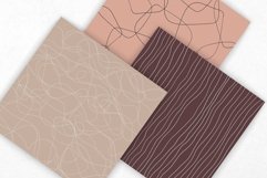 Neutral Abstract Fine Line Art Digital Paper Product Image 3