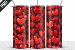 Valentines Love Skinny Tumbler PNG Wrap| Valentines Tumbler Product Image 5