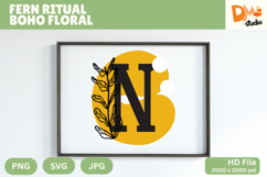 Fern Ritual Boho Floral Monogram Product Image 1