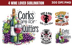 Wine because you PNG, Wine Lover Sublimation PNG Product Image 1