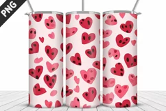 Lovely Hearts Tumbler Design | Valentine's Day Tumbler Wrap Product Image 5