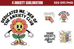 Anxiety Sublimation Bundle PNG Product Image 1