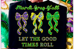 Preppy Mardi Gras Y'all, Mardi Gras PNG Product Image 1