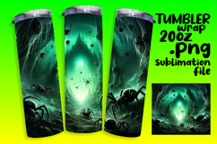 Handcrafted 20oz Tumbler Design , Horror Halloween Product Image 1