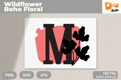 Wildflower Boho Floral Monogram Product Image 1