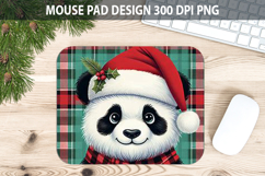Christmas Panda Mouse Pad Sublimation - Animal PNG Design Product Image 1