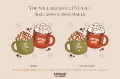 Hot Cocoa & Christmas Movies Sublimation | Retro Christmas Product Image 2